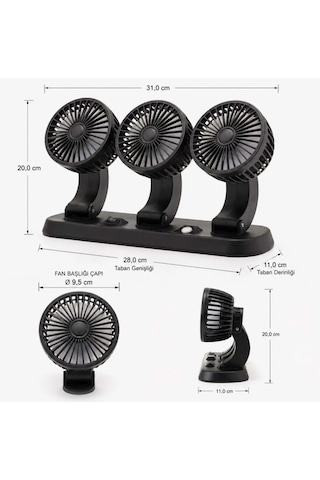 Powermaster Fan40 Araç İçi Vantilatör Fanı 12V
