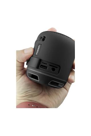 Powerway C4 Siyah Taşınabilir Led Işıklı Bluetooth Hoparlör