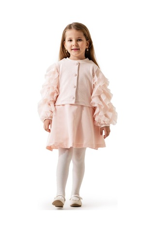 Xo Kids Kiz Çocuk Etek Takmı 5-8 Yaş 51029 Pudra