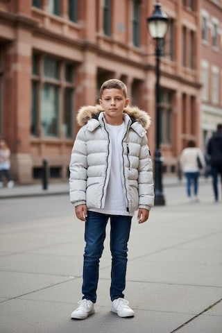 Benitto Kids Erkek Çocuk Şişme Mont 51334 Gri