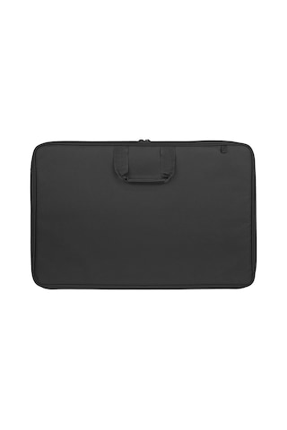 Askılı, Fermuarlı 35x50 Resim Çantası Su Geçirmez Ketenli Kumaş 35x50 Proje Çantası Beyaz Kedi