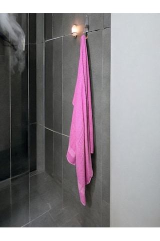 Büyük Boy Banyo Havlusu, Duş Havlusu, Tek Silgi 95 X 145cm Pembe