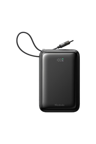 Mcdodo Mc-6370 20000mah 65w Dahili Kablolu Powerbank Siyah