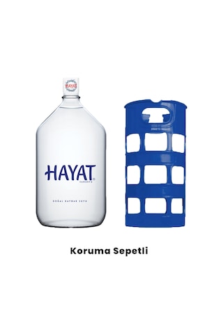 Hayat 15 Lt Cam Damacana Koruma Sepetli