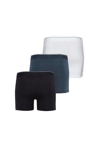 Blackspade Erkek Boxer 3Lü Paket Tender Cotton 9673 - Beyaz Siyah Antrasit Beyaz
