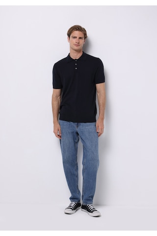 Colin's Colins Regular Fit Polo Yaka Jakarlı Erkek Lacivert Kısa Kol Kazak Cl1076268 Q1.v1 Nav