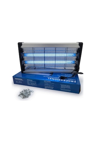 2x15 Watt Elektrikli Sinek Sivrisinek Öldürücü Geniş Çift Mavi Işık Tuzağı Asılabilir Profesyonel Böcek Kovucu
