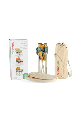 Minimono Yeni Büyük Boy Katlanır Portatif Mama Sandalyesi Mnm-4430 Yesil Mnm-4430_Yesil