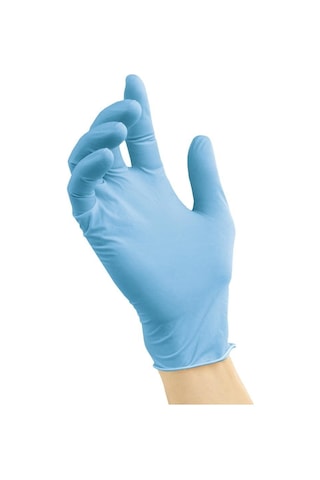 Eco Nitril Pudrasız Muayene Eldiveni Mavi 100'lü