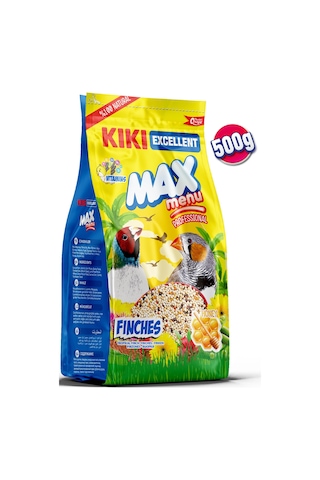 KIKI Excellent Kuş Max Menu Finches Tropikal Finç Yemi 500 Gr. KB310