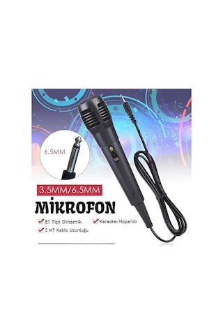 Karaoke Mikrofon Kablolu Mikrofon 6.5 Mm Karaoke Mikrofonu