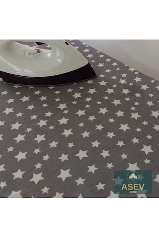 Keçeli Ütü Masası Kılıfı 55x140 CM Ahter Gri XXL