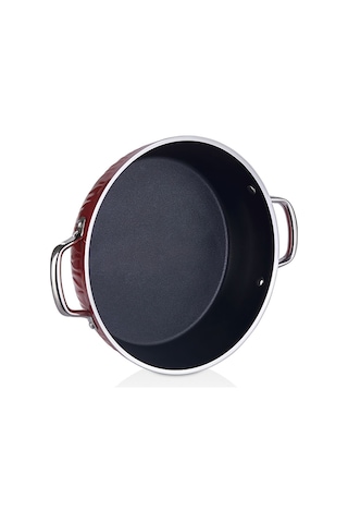 Markiz Alüminyum Granit 7 Parça Tencere Seti Kırmızı