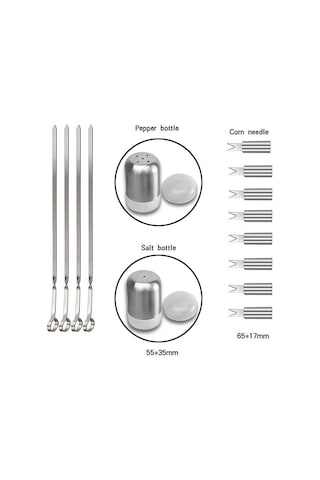 Sones 18 İn 1 Açık Sofra Seti Kamp Barbekü Sofra Piknik Alet Seti Çok Renkli