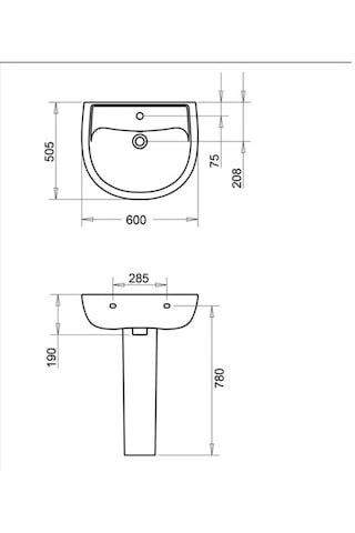 Turavit Alize Lavabo 60 CM