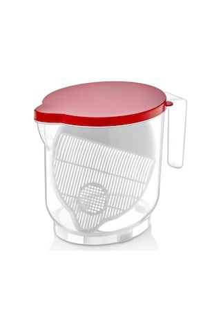 Pirinç Süzgeci 2 Litre Kırmızı - Yıkama Ve Süzme Kırmızı