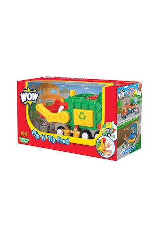 Wow Toys Flip & Tip Fred - Çöp Kamyonu Çevir Dök Fred 01018