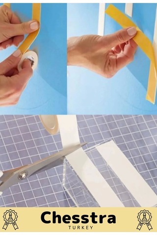 Uzun Ömürlü Süngerli Ultra Yapışkan İç Dış Mekan Çok Amaçlı Çift Taraflı 10 Metre Köpük Bant 2 Adet