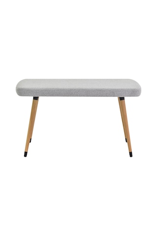 Vilinze Eames Ahşap Ayakteddy Mutfak Masası Bankı Açık Gri
