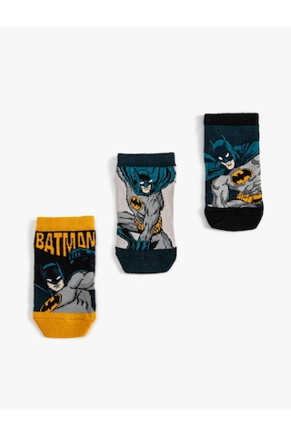 Koton 3'lü Batman Baskılı Çorap Seti Lisanslı Lacivert 5wkb80004aa Lacivert