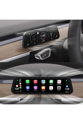 Tesla Model Y Ve 3 Uyumlu Heads-up Display Monitör 9,6''