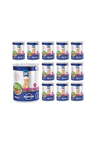 Pawpaw Yavru Kedi Tavuklu Ve Jöleli Konserve Mama 400 Gr X 12 Adet