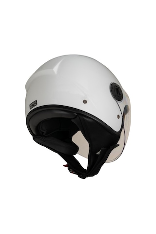 Ncr Air Ece Belgeli Çenesiz Kask Beyaz
