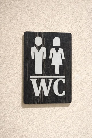 Kadın-erkek Wc Yönlendirme Levhası - Rebap Ahşap