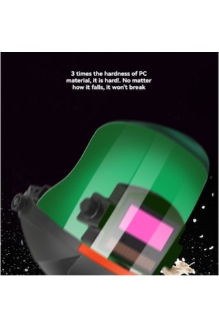 Vkemall Güneş Enerjili Otomatik Koyuşan Kaynak Kaskı - Doğru Renkli, 0.1ms Hızlı Tepki, Darbeye Dayanıklı, 180 Açılır Yüz Koruması