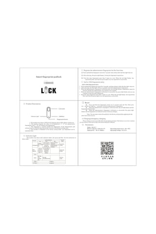 Createtech Akıllı Parmak İzi Kilit - Anahtarsız, Şifresiz, Su Geçirmez, Taşınabilir Güvenlik Çözümü