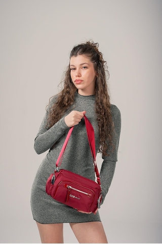 Ççs Kadın 17891 Omuz Çantası Bordo