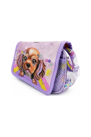 Chımola Cute Dog Kalem Çantası Lila