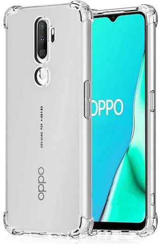 Oppo A5 2020 / A9 2020 Shock Absorbing Darbe Emicili Şeffaf Silikon Kılıf