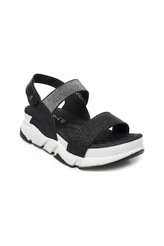 Muya 31187 Z Kei D Platform Si Yah Kadın Sandalet Siyah