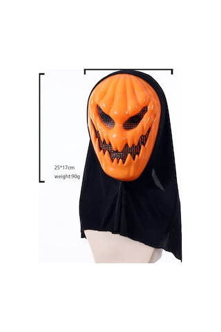 Cadılar Bayramı Balkabağı Kafa Korku Cosplay Parti Maskesi