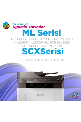 Samsung Mlt-d119s / Ml-1610 4'lü Paket Uyumlu Toner /ml-2010 / Scx-4521f