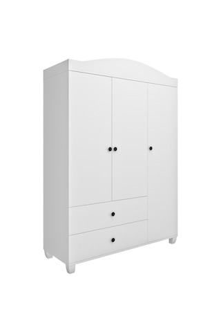 Torino Aynasız 3 Kapaklı 2 Çekmeceli 8 Bölmeli Dolap