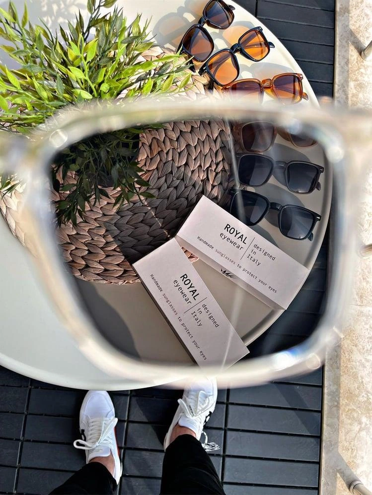 Royal Eyewear Re982 Gri Güneş Gözlüğü2 Siyah - Mavi