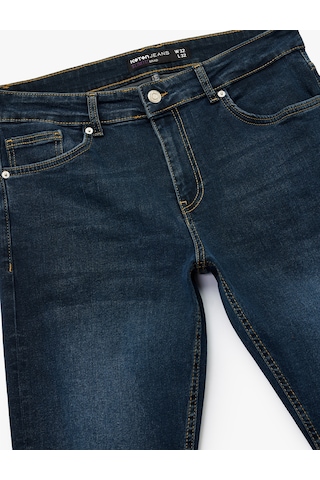 Koton Pamuklu Normal Bel Slim Fit Jean Pantolon - Brad Jean İndigo Stone 6wam40035nd İndigo - Taş