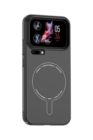 Gpack Xiaomi 17 Pro Max Kılıf Elio Kablosuz Şrj Özellikli Kamera Korumalı Sert Pc Siyah
