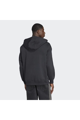 Adidas Jw8367 Baggy Fz Hoodıe Erkek Sweatshirt Siyah