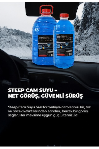 Steep Oto Cam Suyu -20 Derece Antifriz İçerikli 1.8 Lt 2 Adet