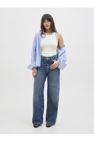 Jack & Jones Kadin Kolsuz Triko Bluz - Evelyn - 12281432 Vanilla Ice
