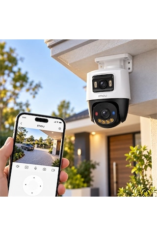Imou Ipc Ps70fp 8m0 Cruiser Dual 8mp Çift Lens Poe Renkli Gece Görüşlü Dış Mekan Ip Pt Kamera