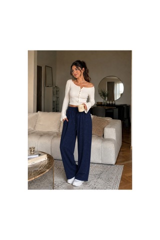 Unika Boutique Kadın Tek Alt Simli Eşofman Lacivert
