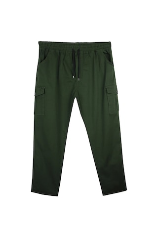 Kargo Cepli 100 Kilo-180 Kilo Arası Için Uygun Erkek Büyük Beden Gabardin Pantolon Yeşil