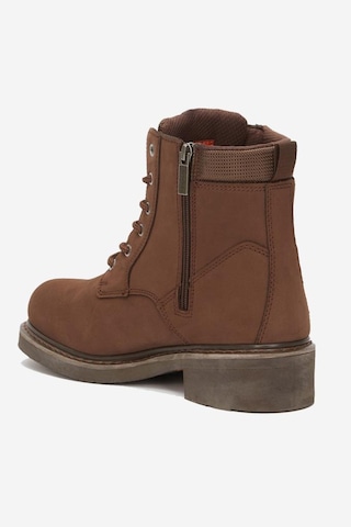 Harley Davidson Jim Hakiki Nubuk Deri Bot 36-40 Dark Brown Nubuk Kahverengi