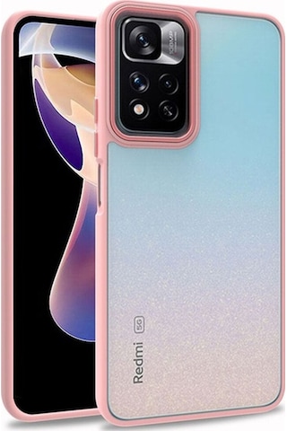 Xiaomi Poco M4 Pro 5g Kılıf Zore Flora Kapak Rose Gold