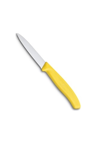 Victorinox 6.7636.L118 8 CM Tırtıklı Soyma Bıçağı Sarı