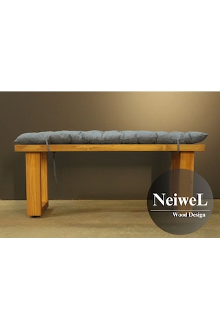 Neiwel Garden Sui Doğal Ahşap Bahçe Bank-40-80 Açık Ceviz